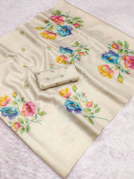 Linen Tissue Silk Sarees
