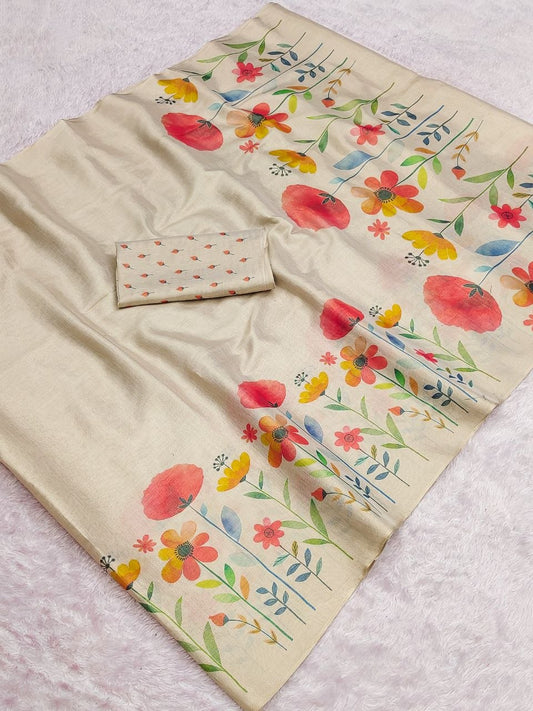 Linen Tissue Silk Sarees