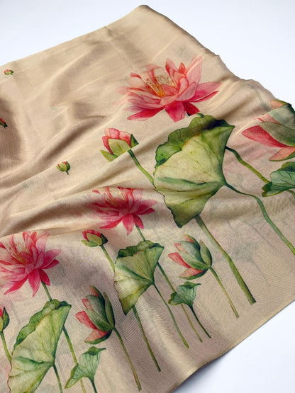 Linen Tissue Silk Sarees