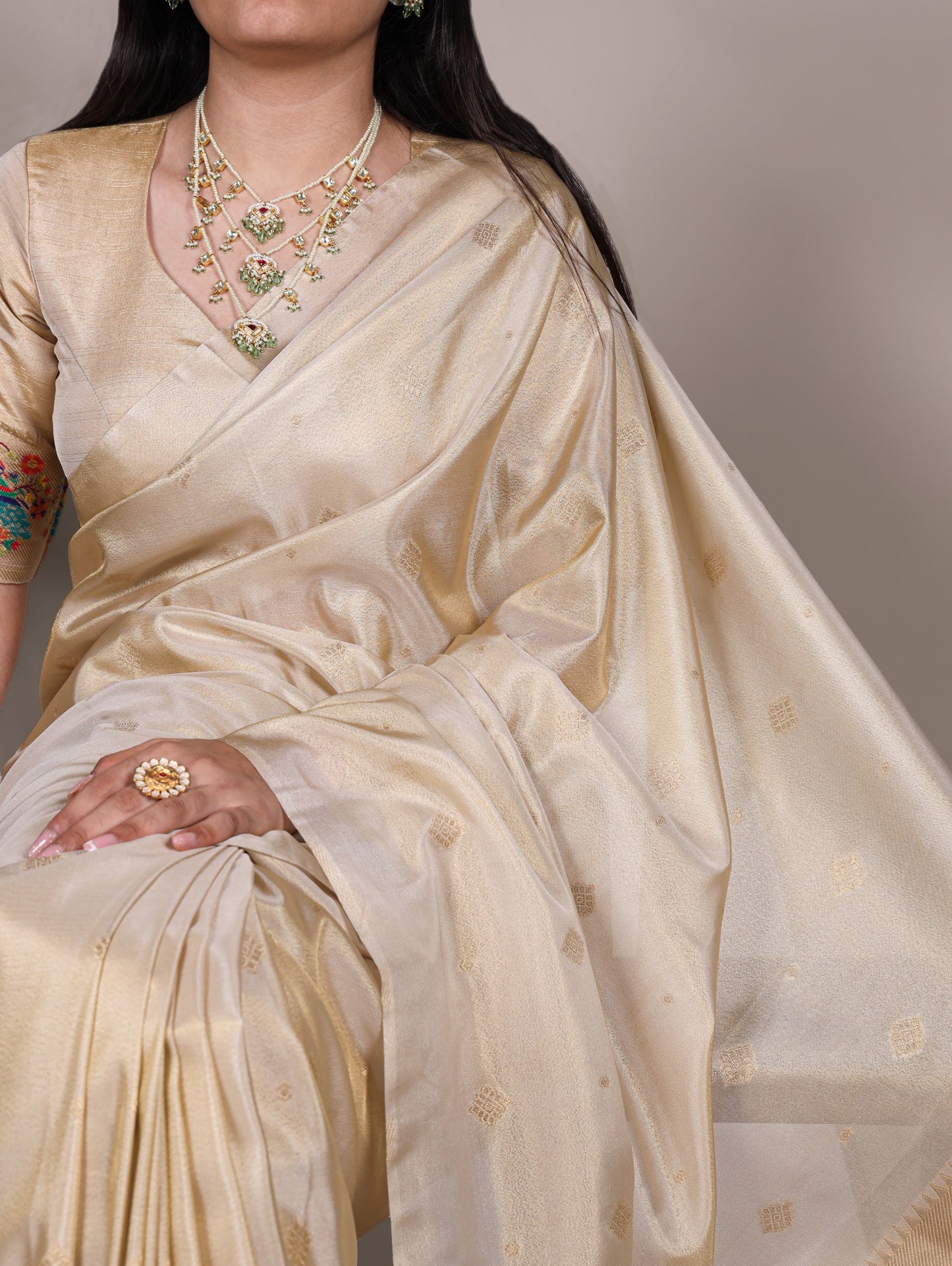 Tissue Silk Paithani Designer Sarees