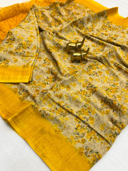 Erode Tissue Silk Sarees with Designer Borders
