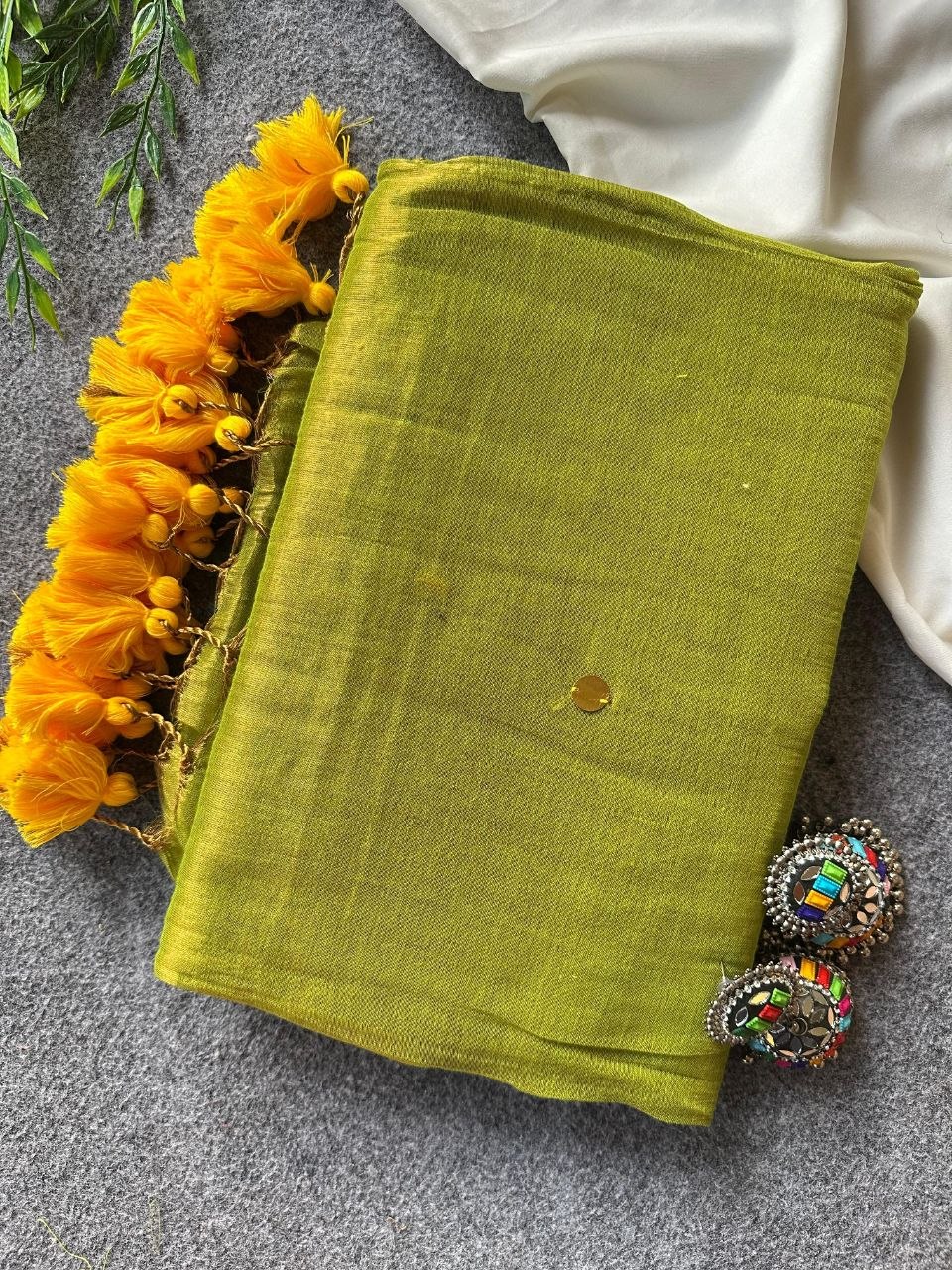 Raga Tissue Silk Sarees with Sequence Work
