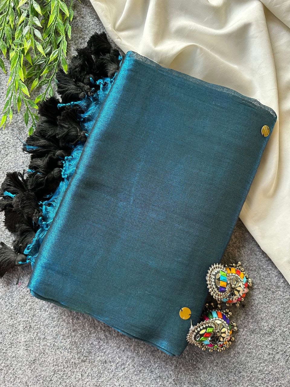 Raga Tissue Silk Sarees with Sequence Work