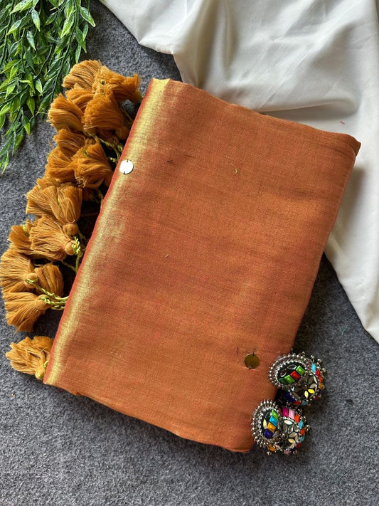 Raga Tissue Silk Sarees with Sequence Work
