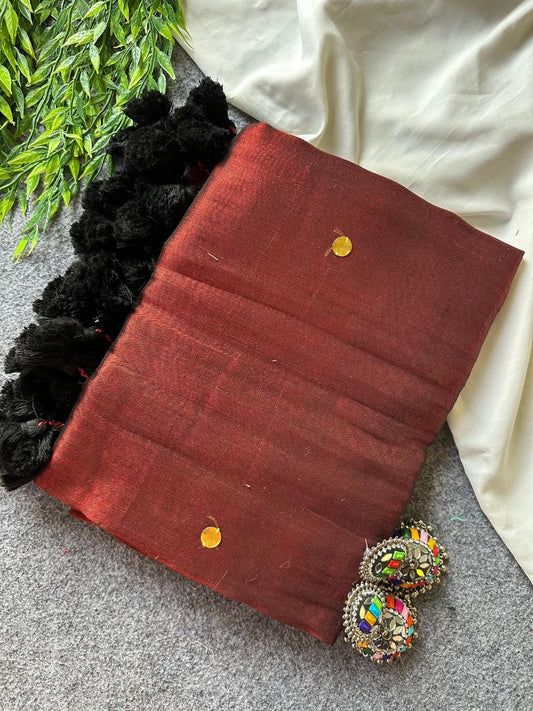 Raga Tissue Silk Sarees with Sequence Work
