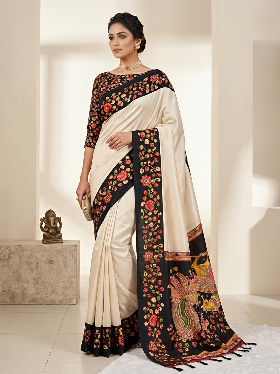 Semi Tussar Silk Sarees
