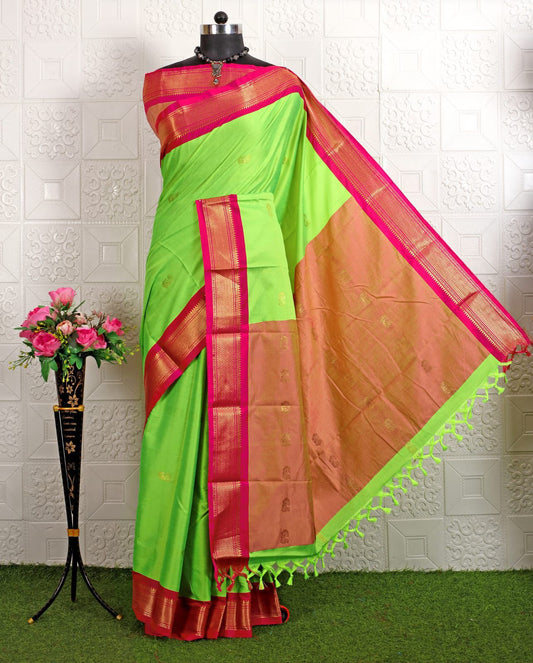 Cotton Silk Sarees with Jacquard Borders