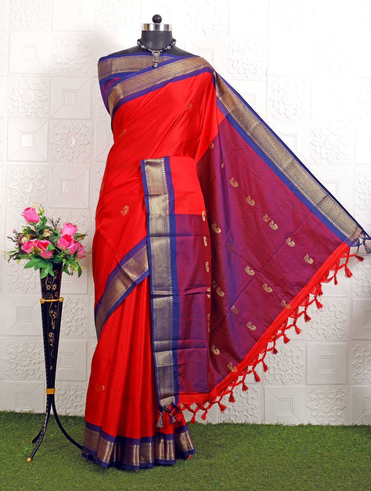 Cotton Silk Sarees with Jacquard Borders