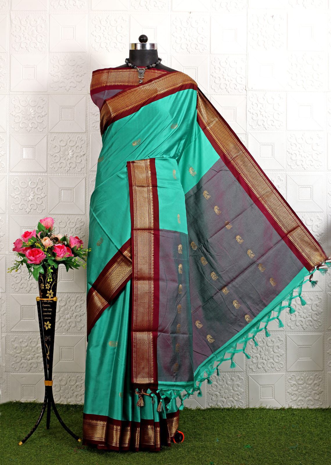 Cotton Silk Sarees with Jacquard Borders