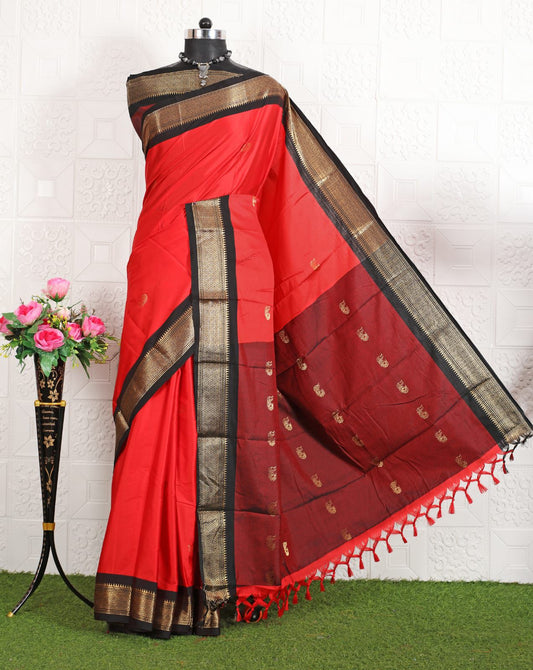 Cotton Silk Sarees with Jacquard Borders
