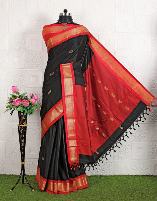Cotton Silk Sarees with Jacquard Borders