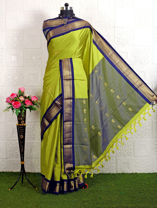 Cotton Silk Sarees with Jacquard Borders