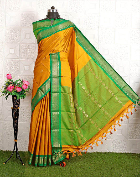 Cotton Silk Sarees with Jacquard Borders