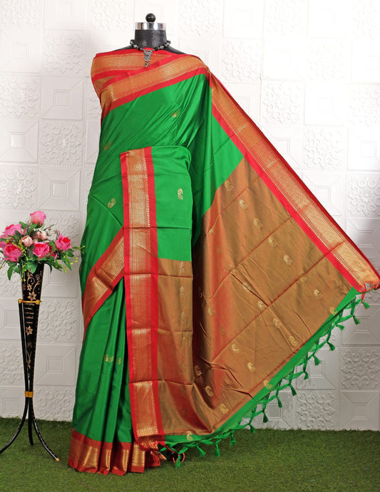 Cotton Silk Sarees with Jacquard Borders