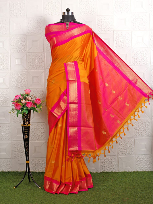 Cotton Silk Sarees with Jacquard Borders