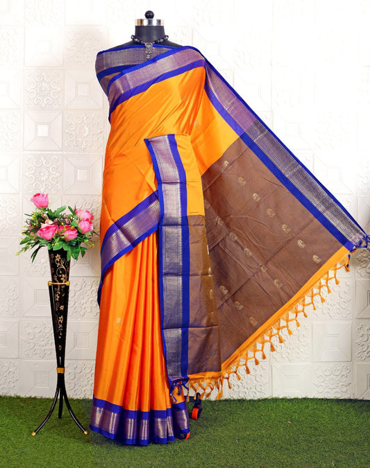 Cotton Silk Sarees with Jacquard Borders
