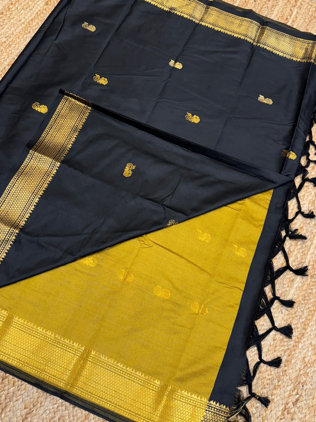 Cotton Silk Sarees with Jacquard Borders