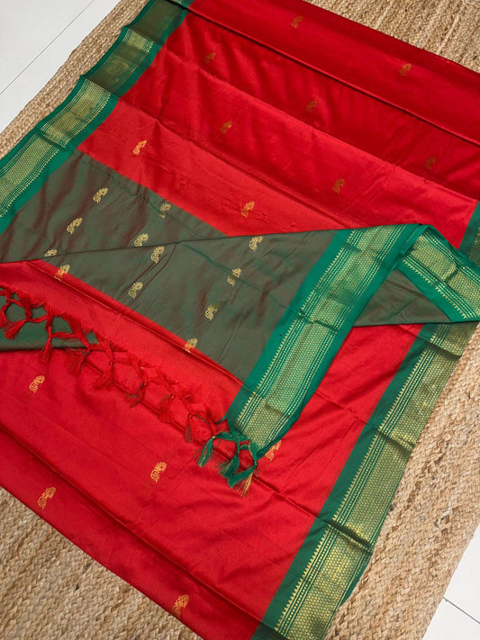 Cotton Silk Sarees with Jacquard Borders
