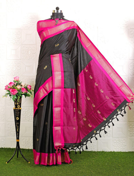 Cotton Silk Sarees with Jacquard Borders