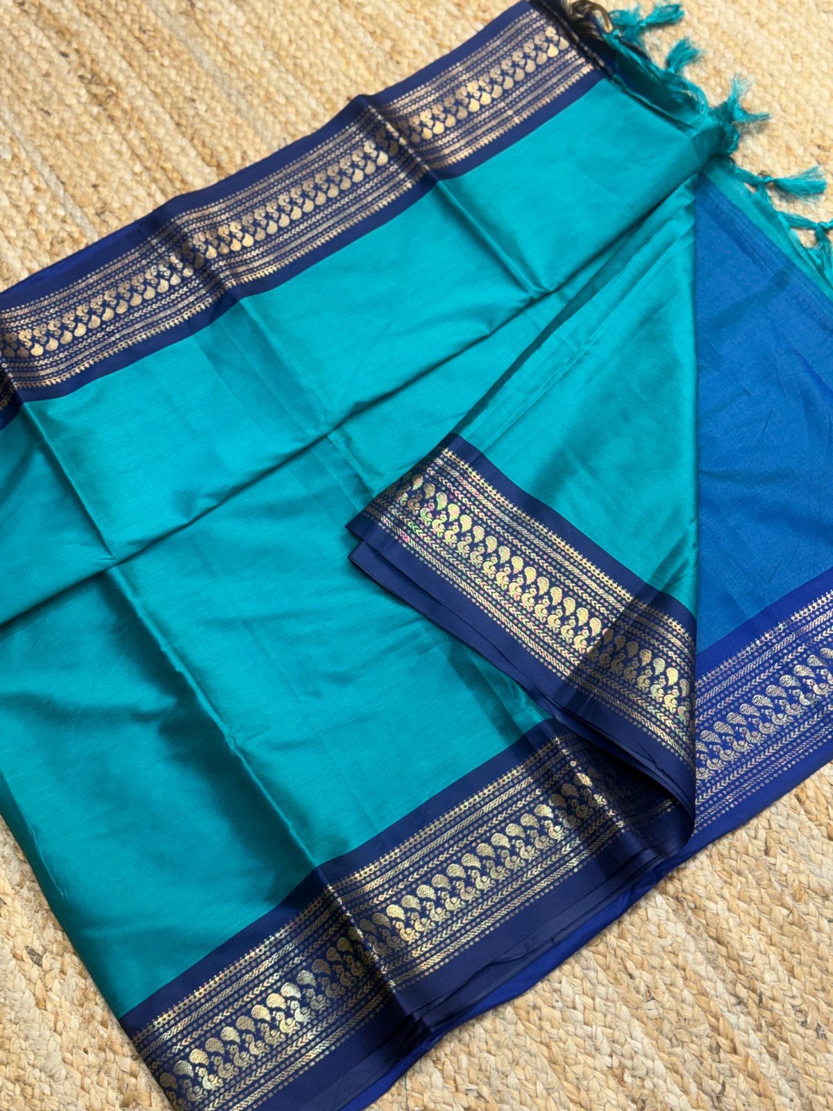 Cotton Silk Sarees with Jacquard Borders