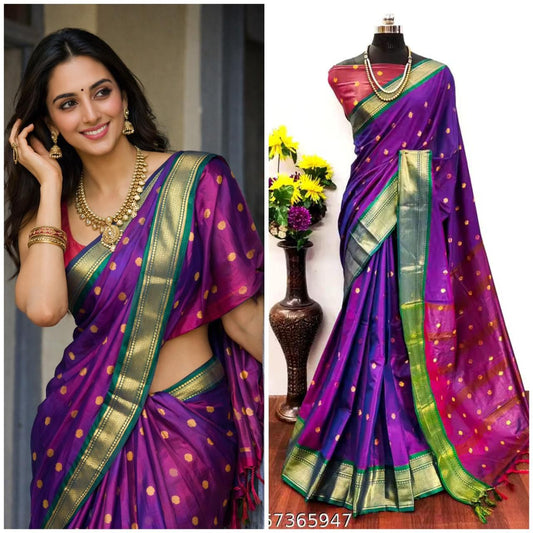 Cotton Silk Sarees with Jacquard Borders