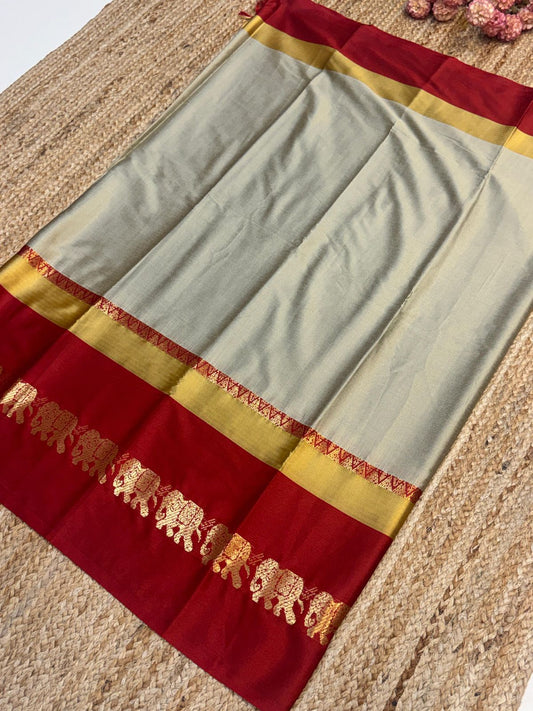 Cotton Silk Sarees with Jacquard Borders