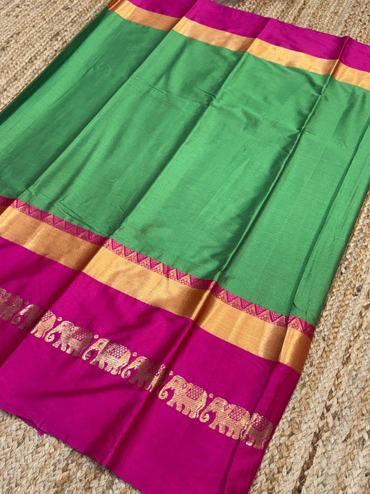 Cotton Silk Sarees with Jacquard Borders