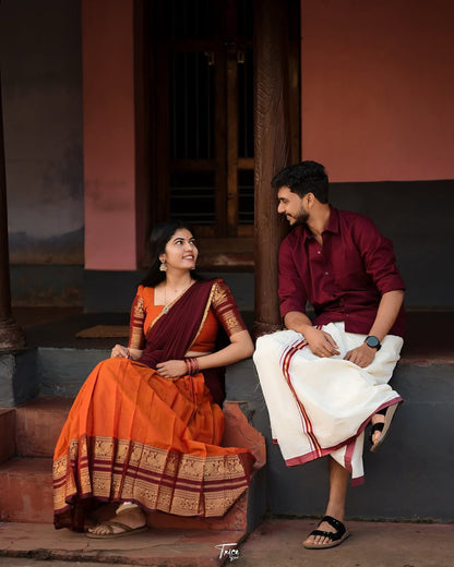 Kanchi Cotton Silk Lehenga Set