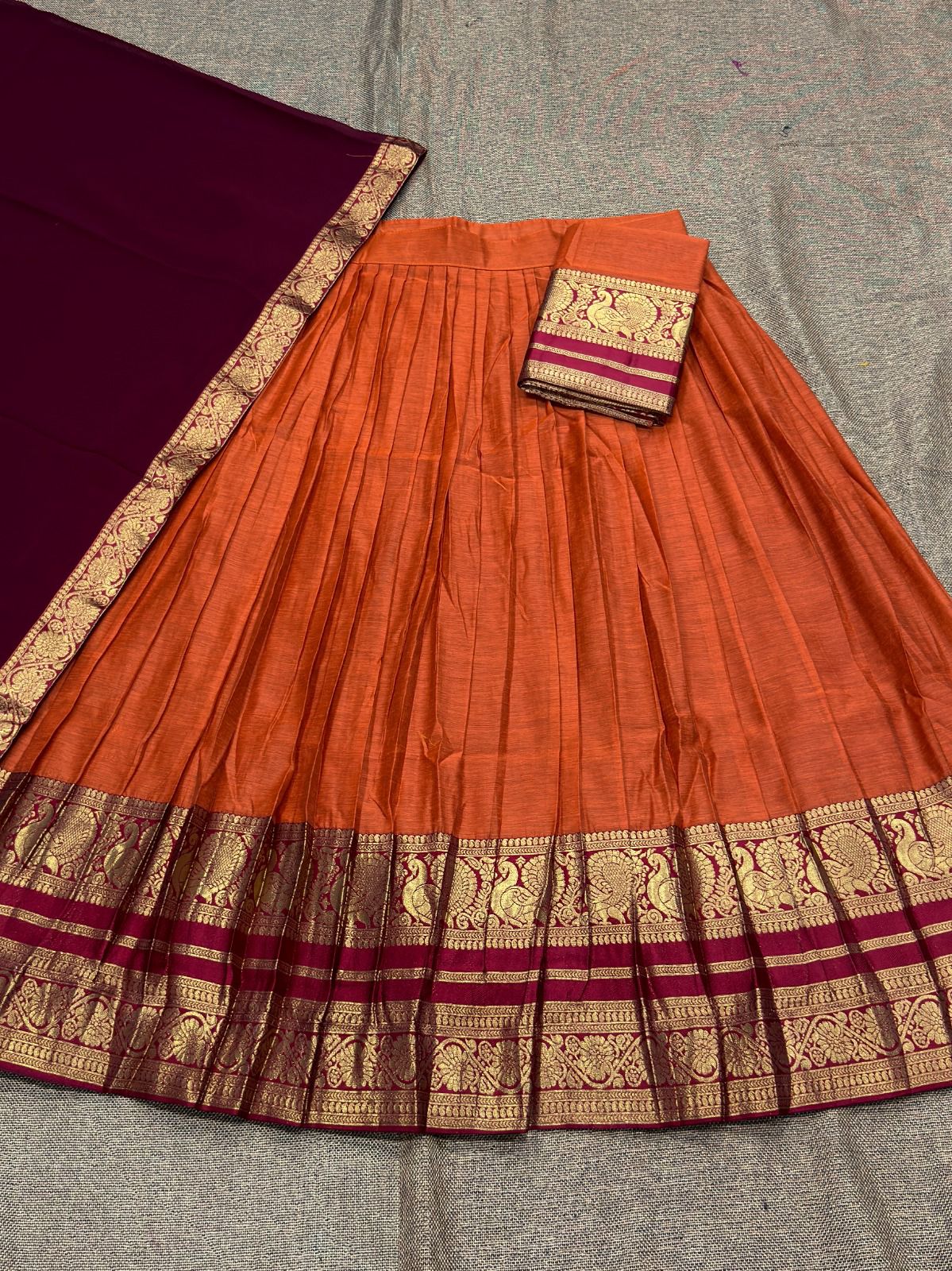 Kanchi Cotton Silk Lehenga Set