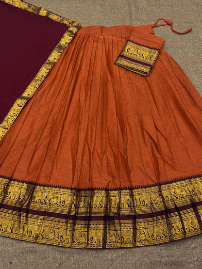 Kanchi Cotton Silk Lehenga Set