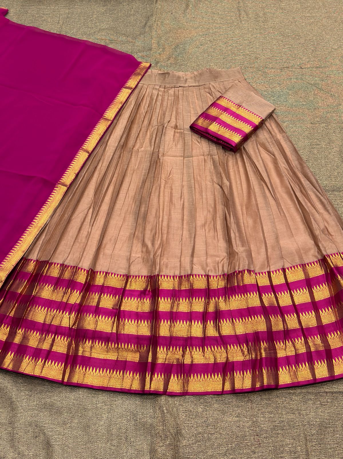 Kanchi Cotton Silk Lehenga Set