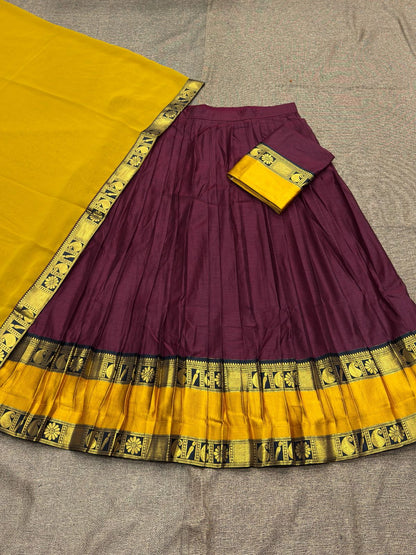 Kanchi Cotton Silk Lehenga Set