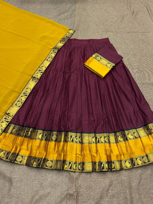 Kanchi Cotton Silk Lehenga Set