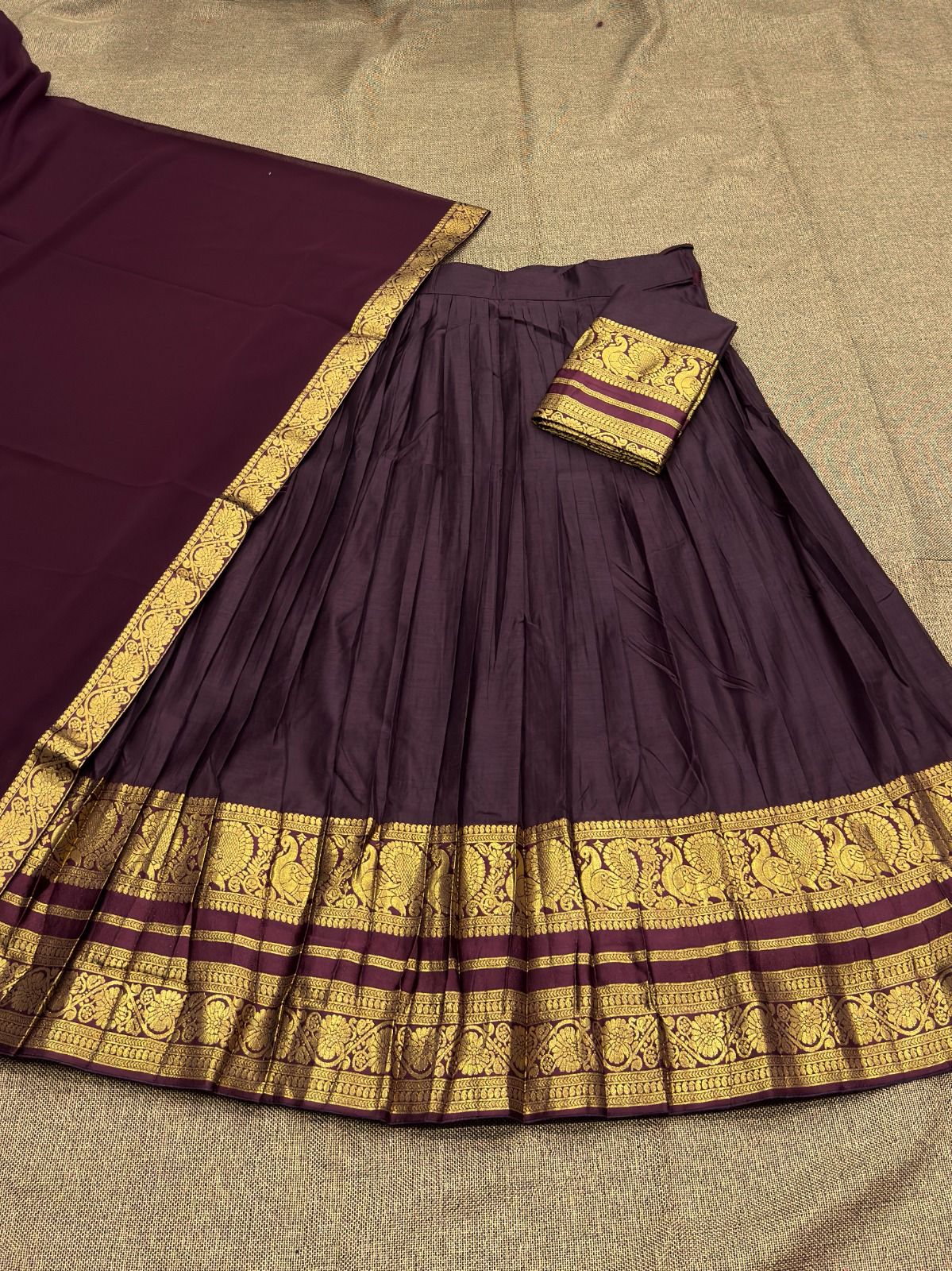 Kanchi Cotton Silk Lehenga Set