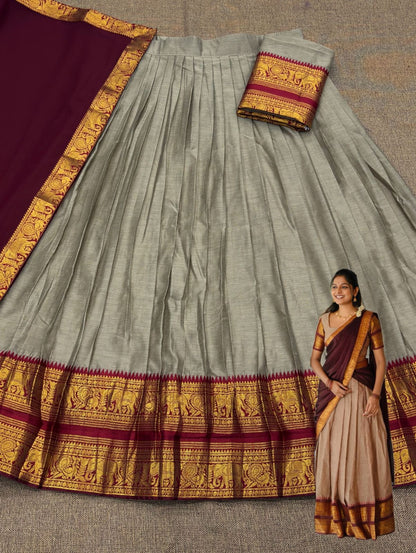 Kanchi Cotton Silk Lehenga Set