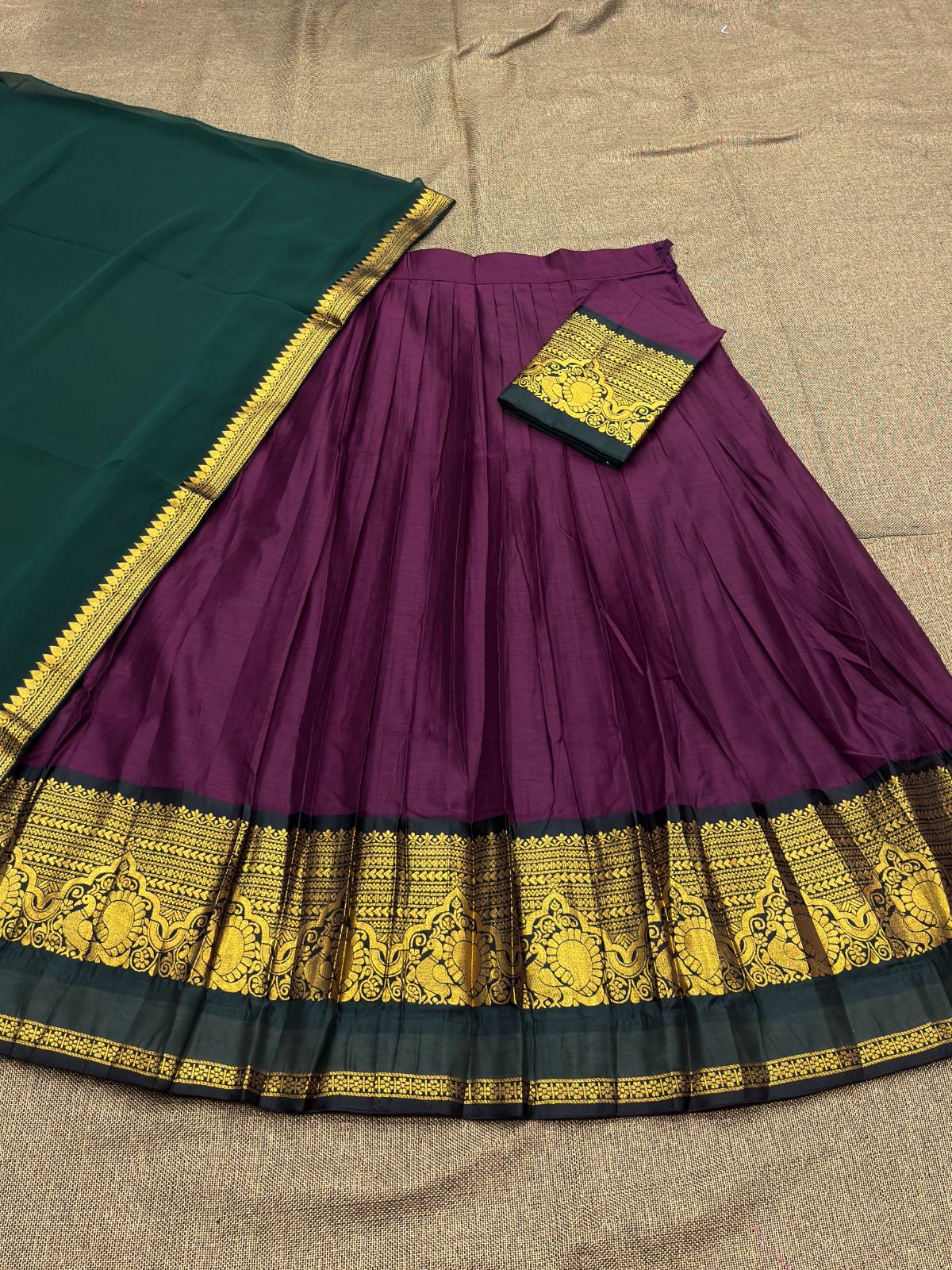 Kanchi Cotton Silk Lehenga Set