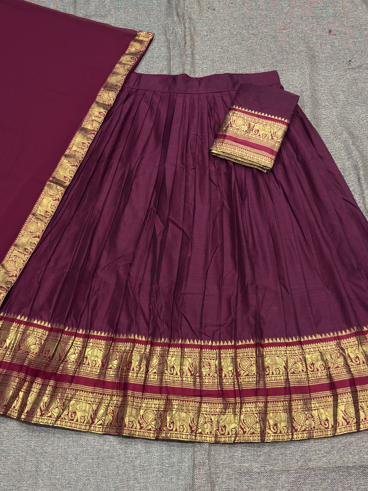 Kanchi Cotton Silk Lehenga Set