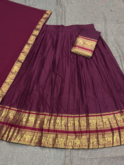 Kanchi Cotton Silk Lehenga Set