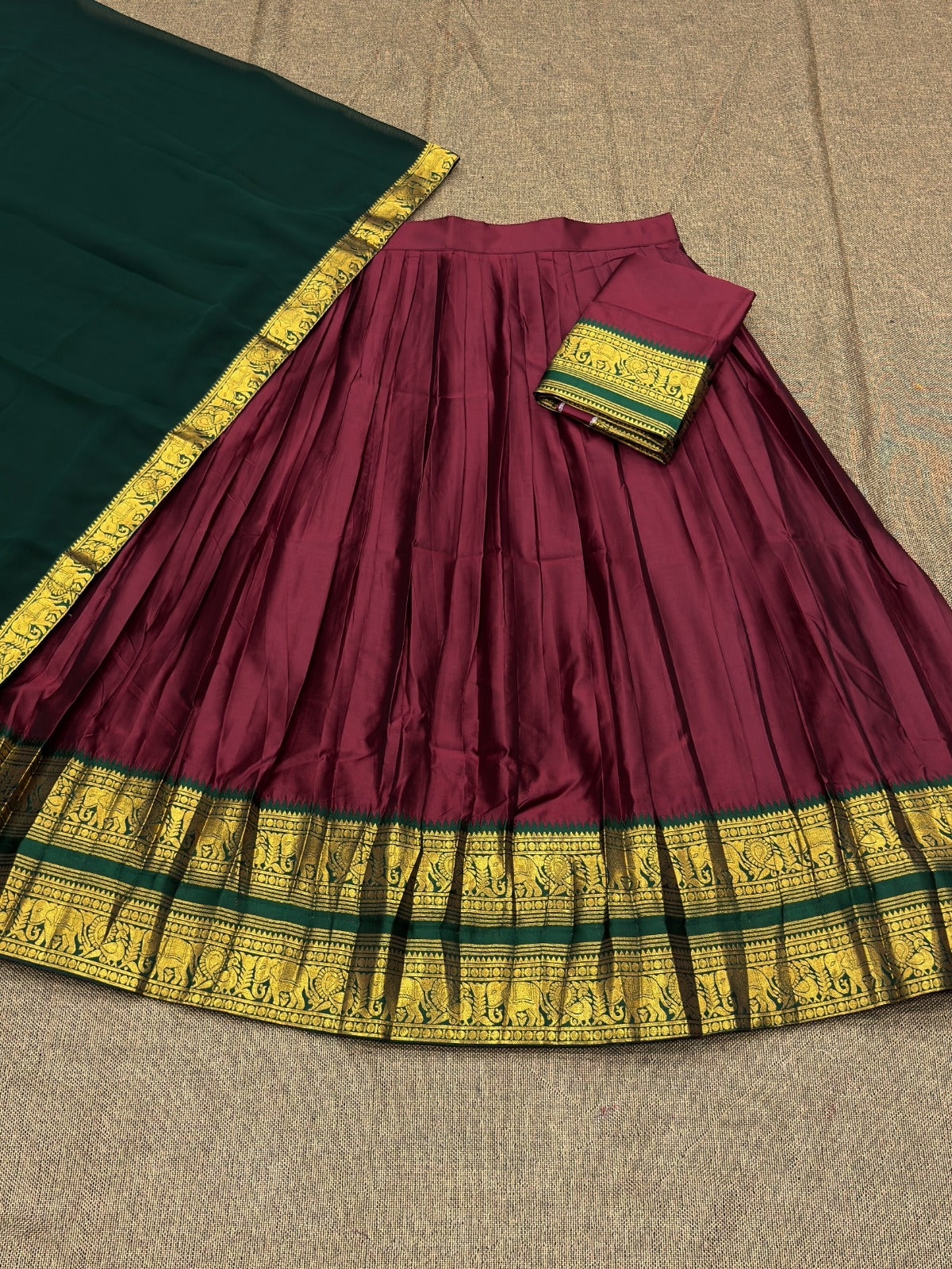 Kanchi Cotton Silk Lehenga Set