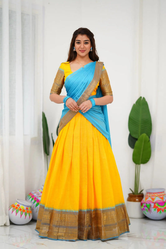 Kanchi Cotton Silk Lehenga Set