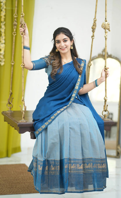 Kanchi Cotton Silk Lehenga Set