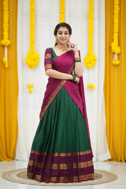 Kanchi Cotton Silk Lehenga Set