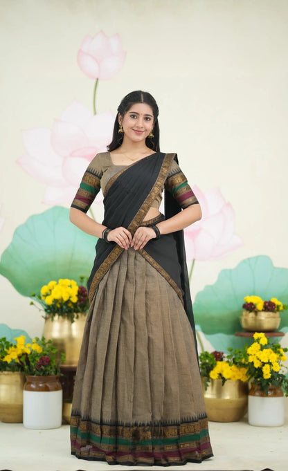 Kanchi Cotton Silk Lehenga Set