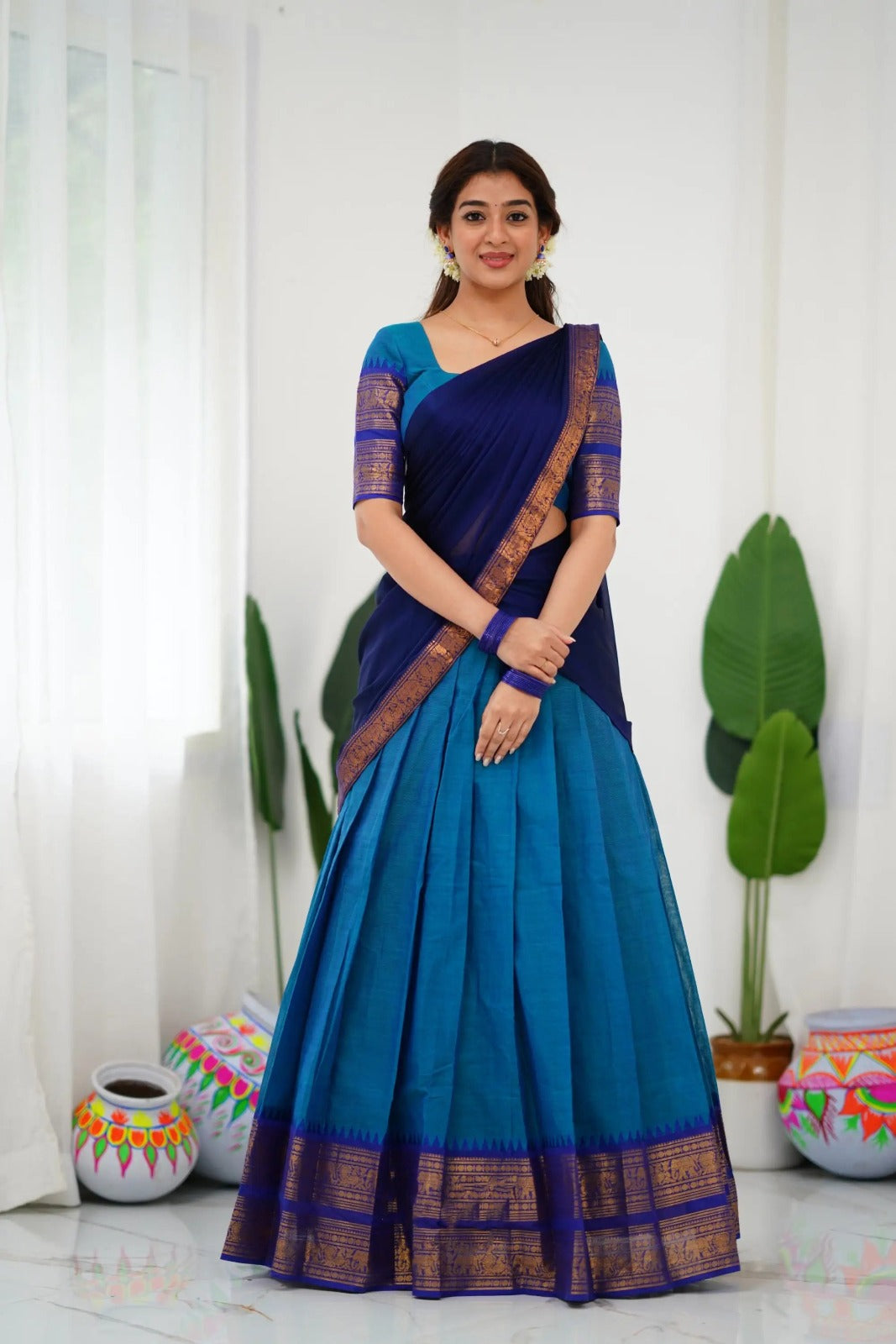 Kanchi Cotton Silk Lehenga Set