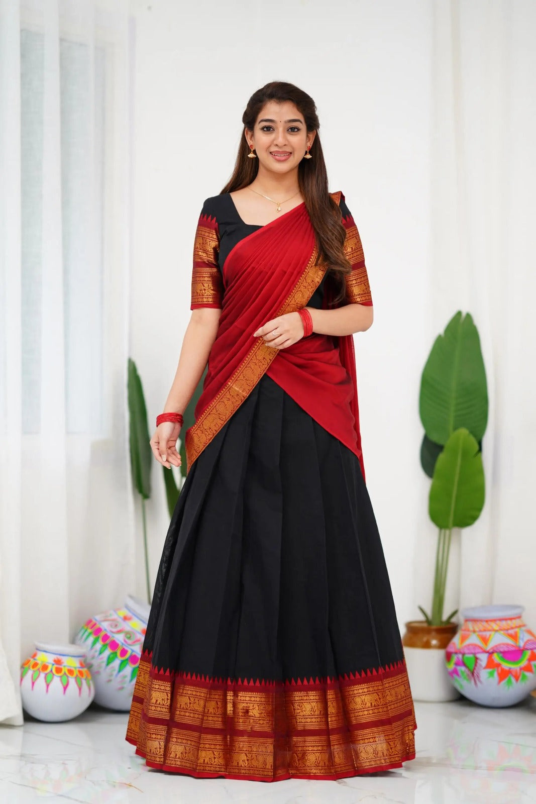 Kanchi Cotton Silk Lehenga Set
