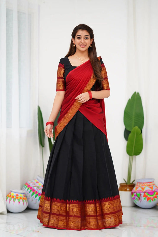 Kanchi Cotton Silk Lehenga Set