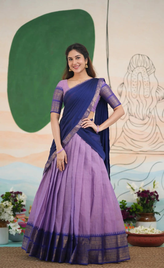 Kanchi Cotton Silk Lehenga Set