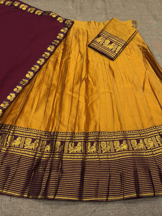 Kanchi Cotton Silk Lehenga Set