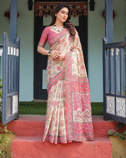 Linen Tissue Silk Saree – ₹999