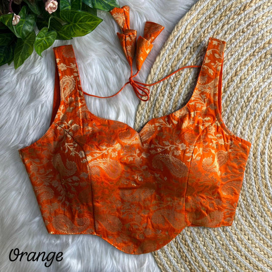 Banarasi Brocade Silk Blouse – ₹699